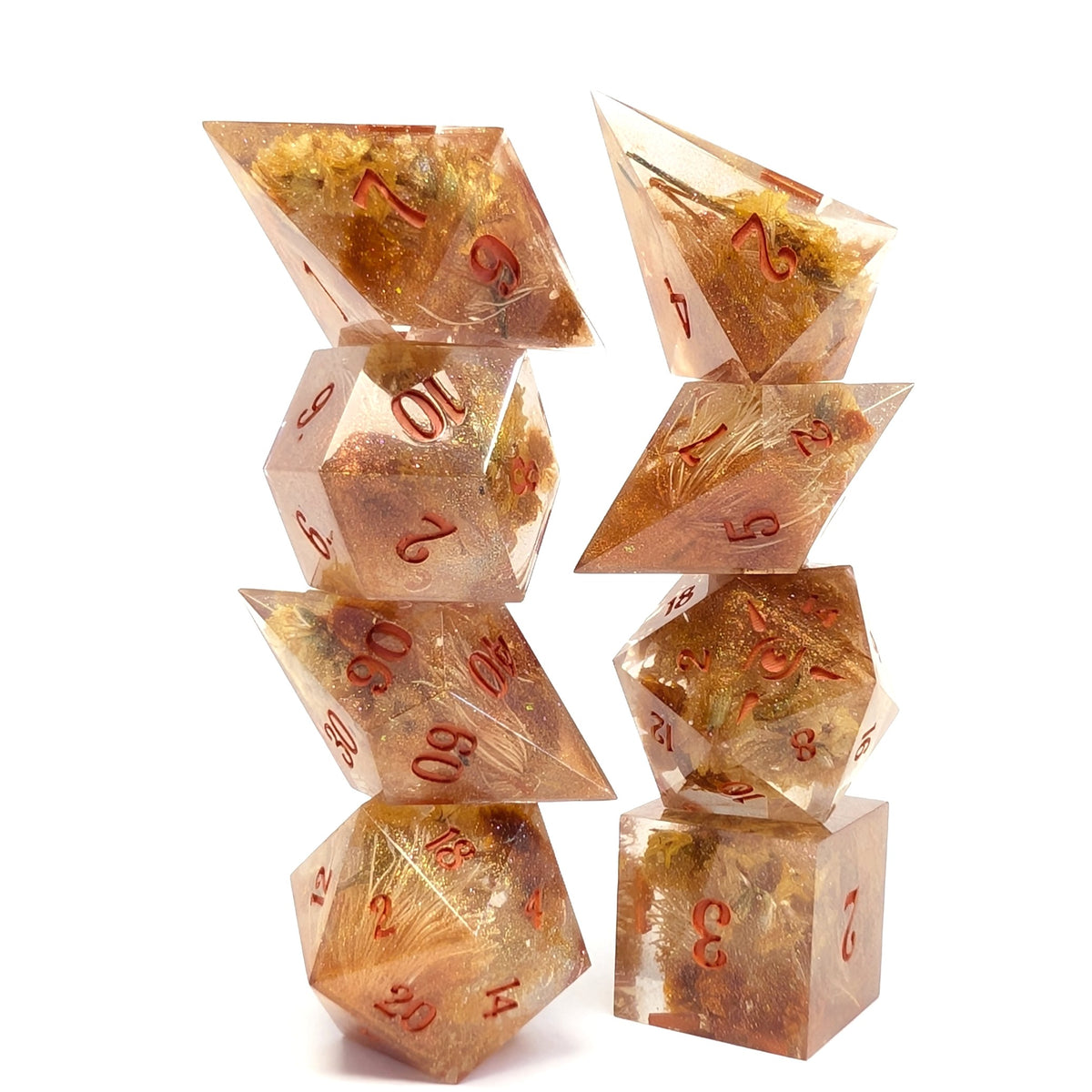 Slow Burn - Oversized 8 Piece Polyhedral set