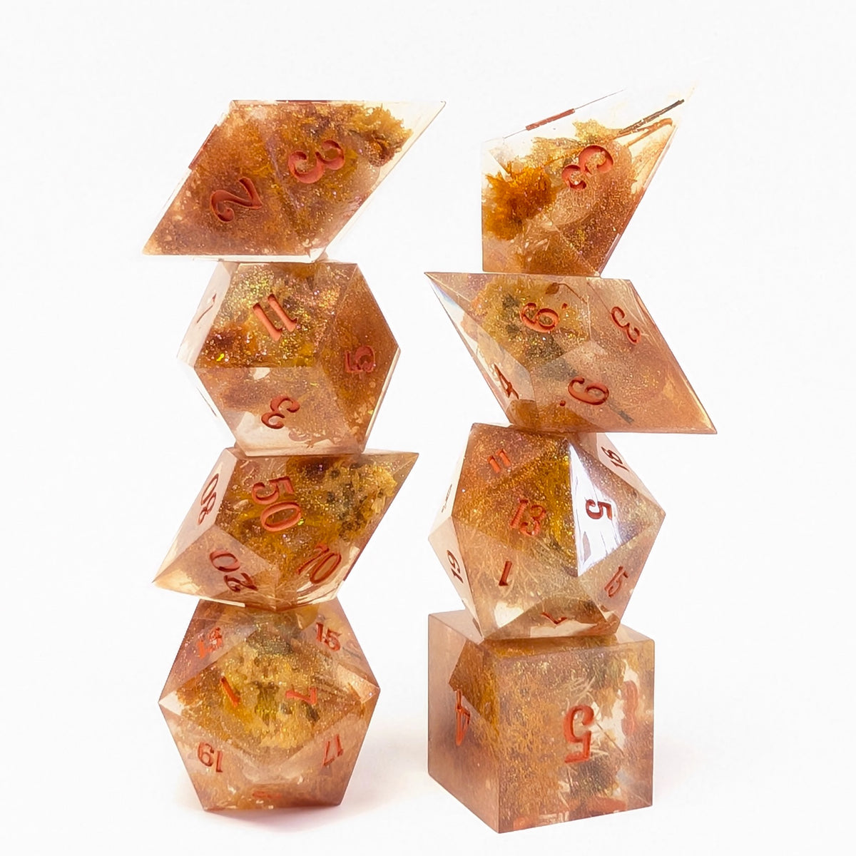 Slow Burn - Oversized 8 Piece Polyhedral set
