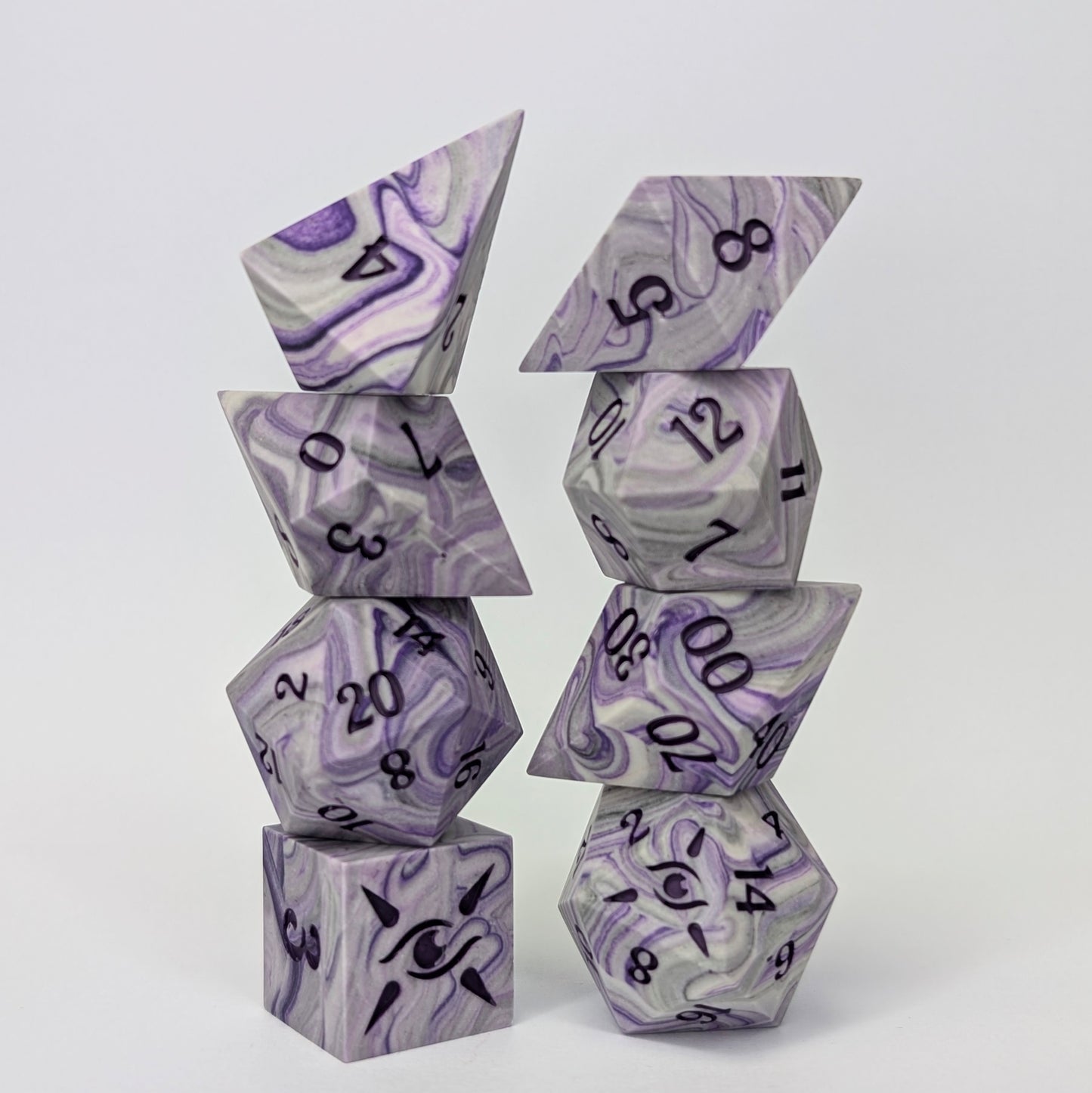 Darkened Soul - 8 Piece Polyhedral set