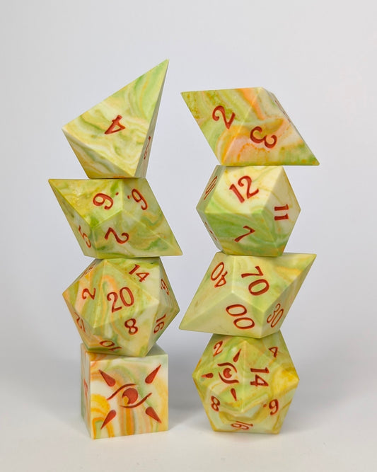 Sunlit Glade - 8 Piece Polyhedral set