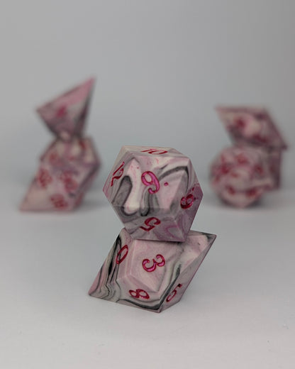Darkened Heart - 8 Piece Polyhedral set