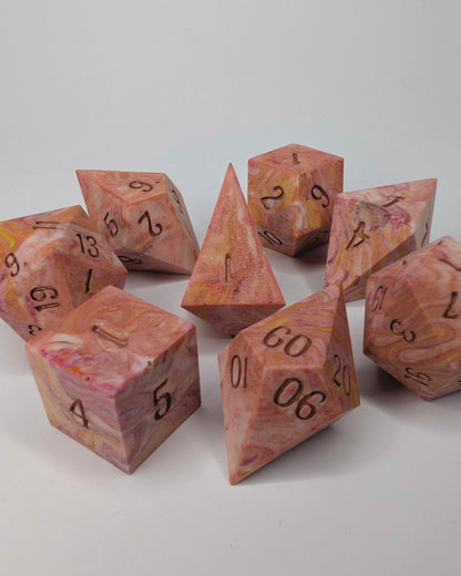 Peach Cobbler - 8 Piece Polyhedral set