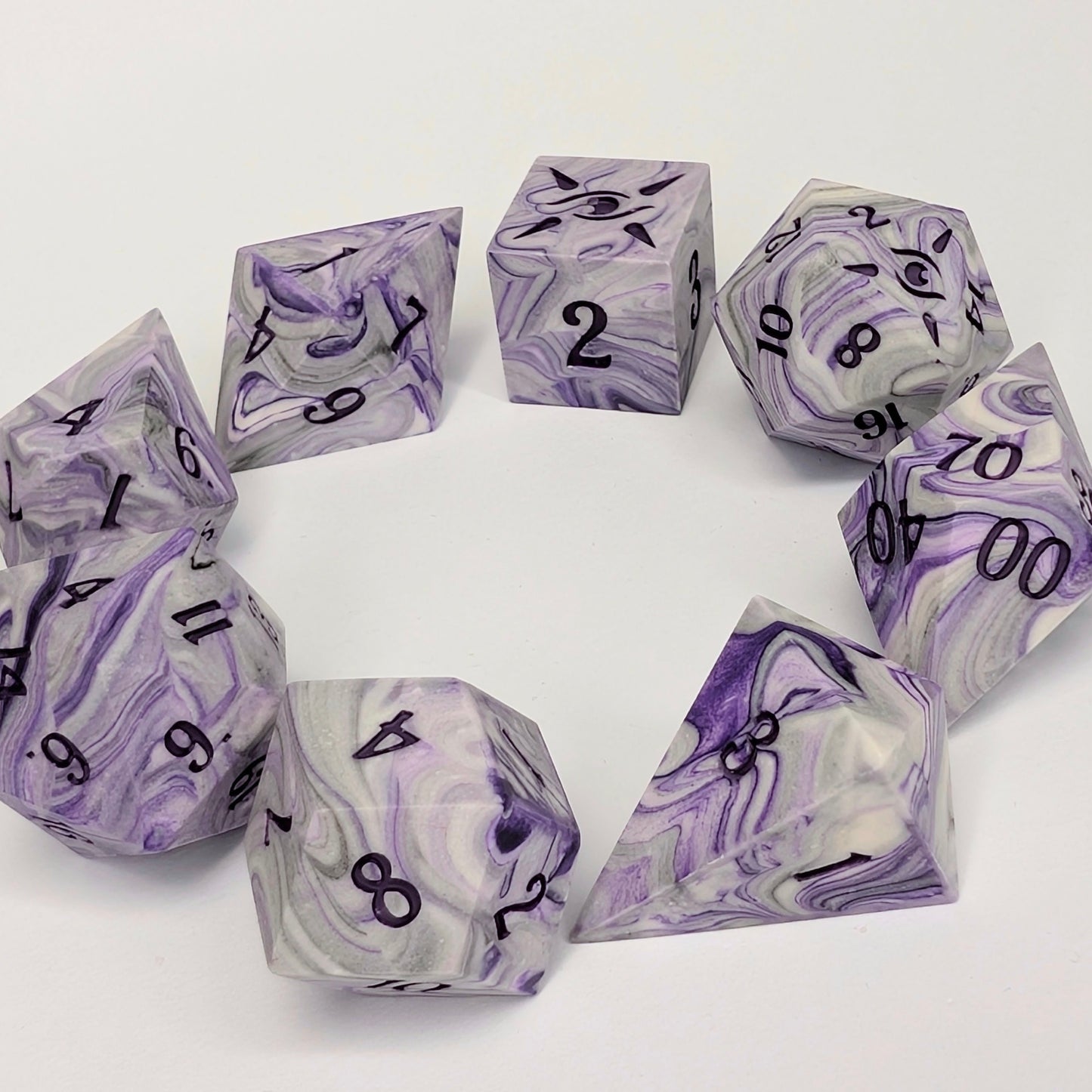 Darkened Soul - 8 Piece Polyhedral set